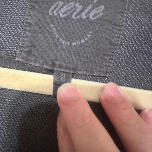 Aerie Charcoal Gray Knit Top - Picture 2 of 4